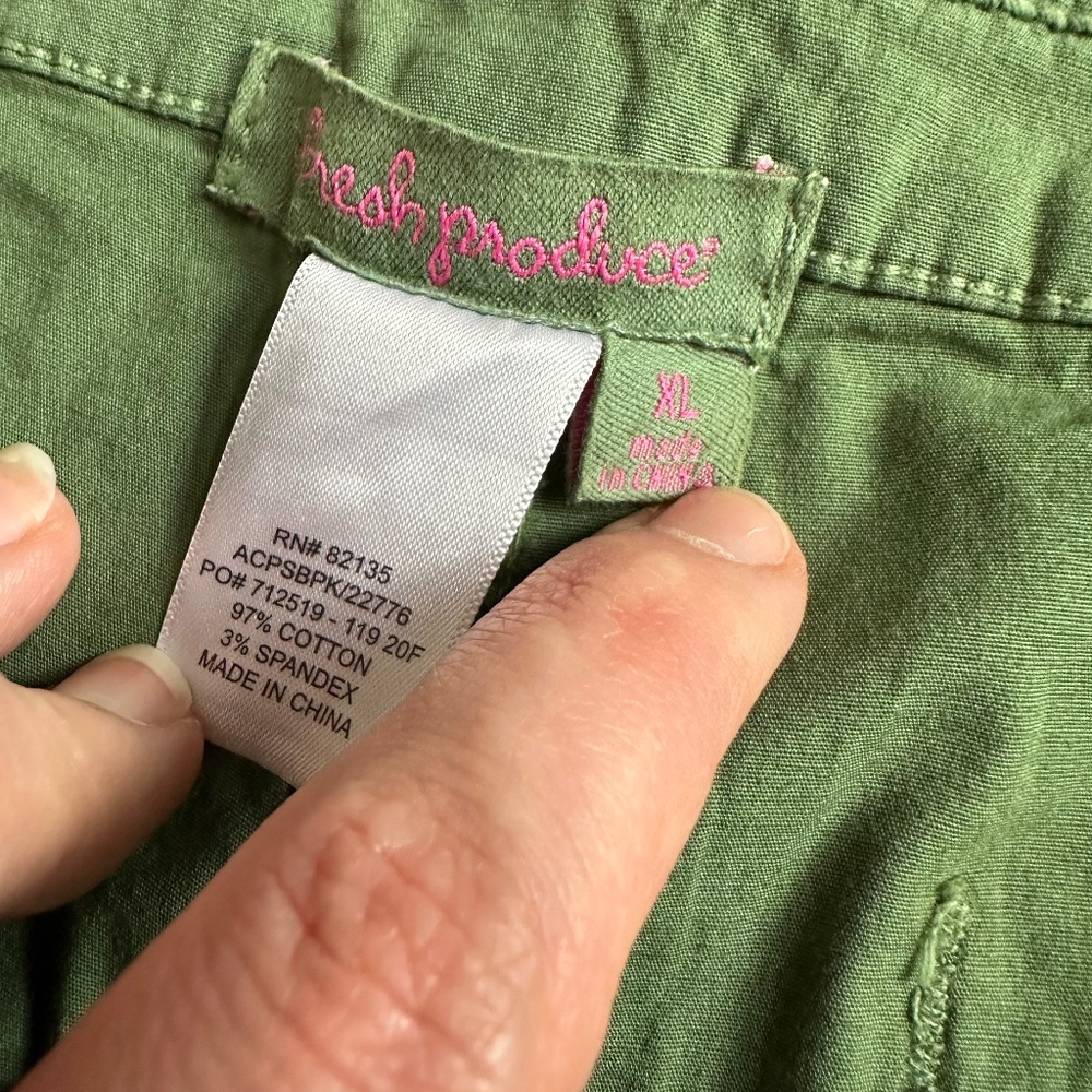 NWT Fresh Produce Safari Pocket Capris - Picture 6 of 8